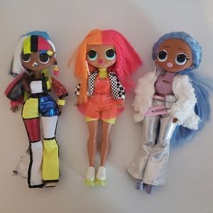 L.O.L. Surprise! O.M.G. Dolls x 3 lol surprise omg